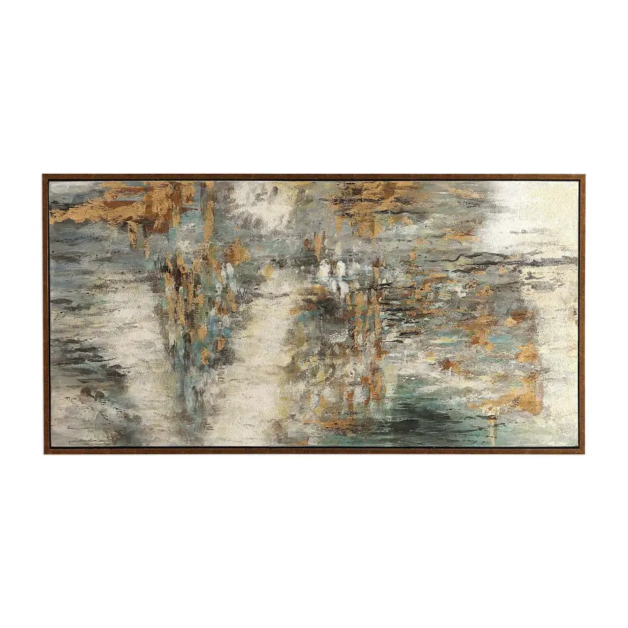 Behind The Falls Wall Art in Antique Copper Bronze
