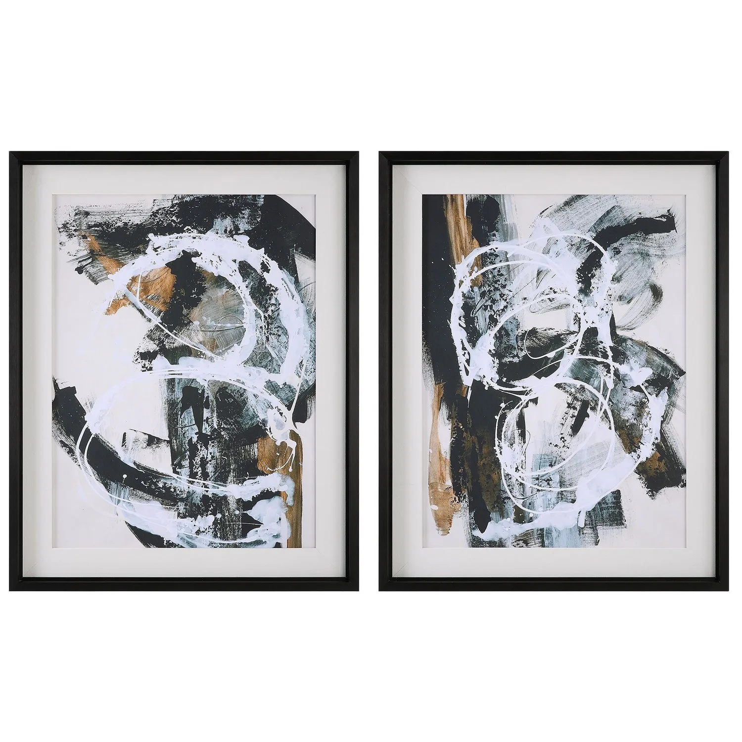 Winterland Wall Art in Satin Black