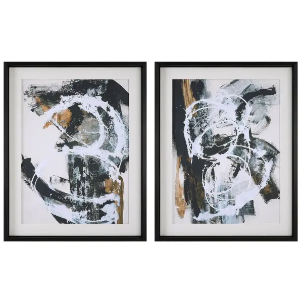 Winterland Wall Art in Satin Black