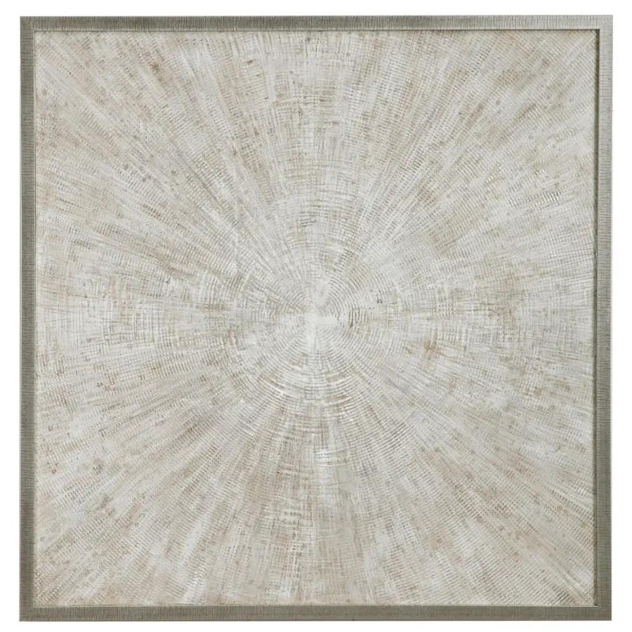 Uttermost Mesmerize Abstract Art in Antique Silver