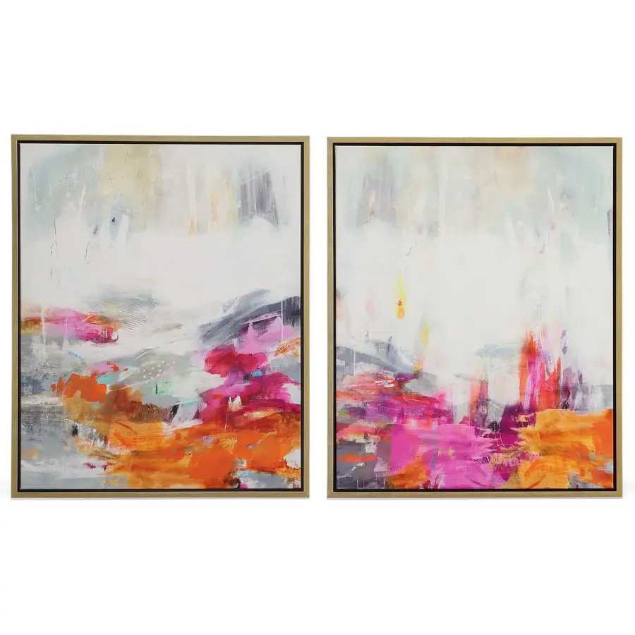 Color Theory Wall Art in Gold