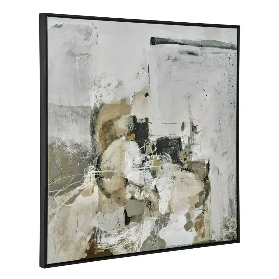 Solace I Abstract Art in Black