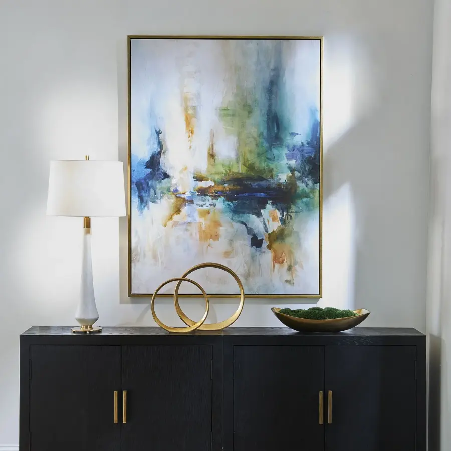 Excursion Abstract Art in Gold