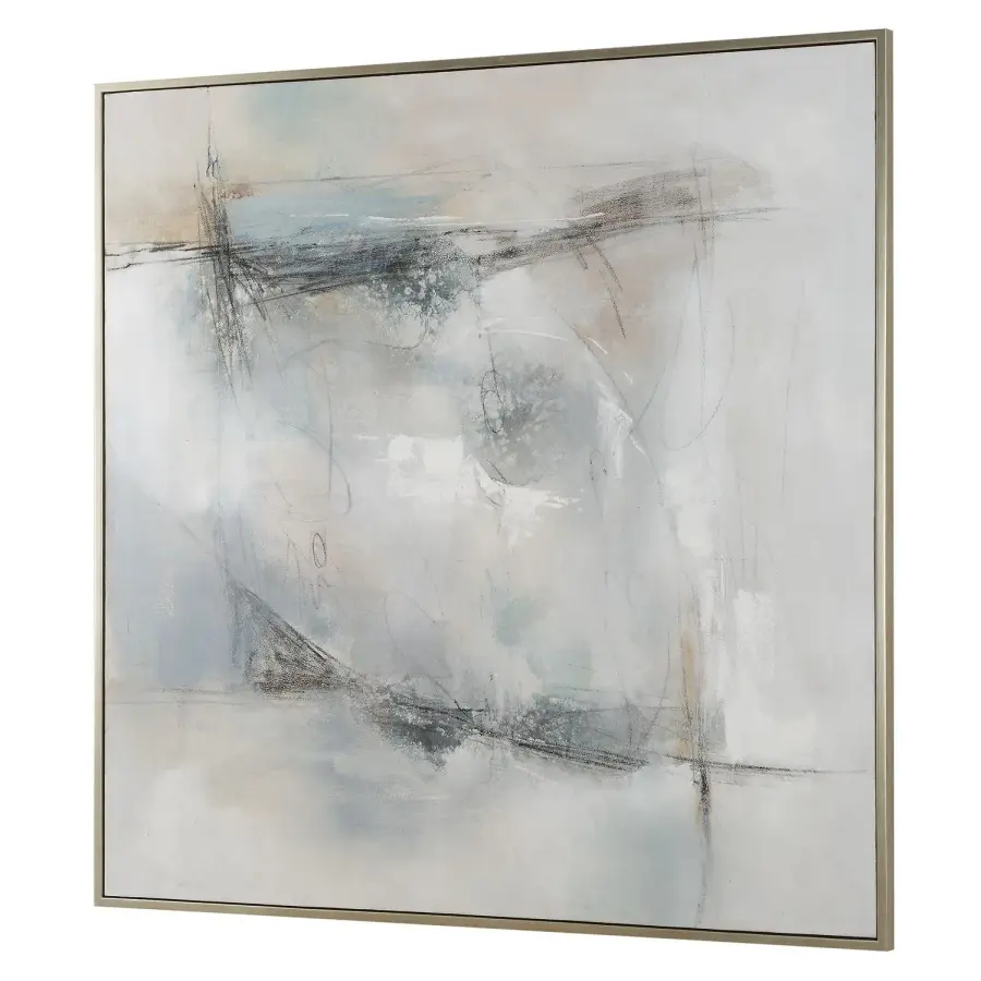 Contort Wall Art in Champagne Silver