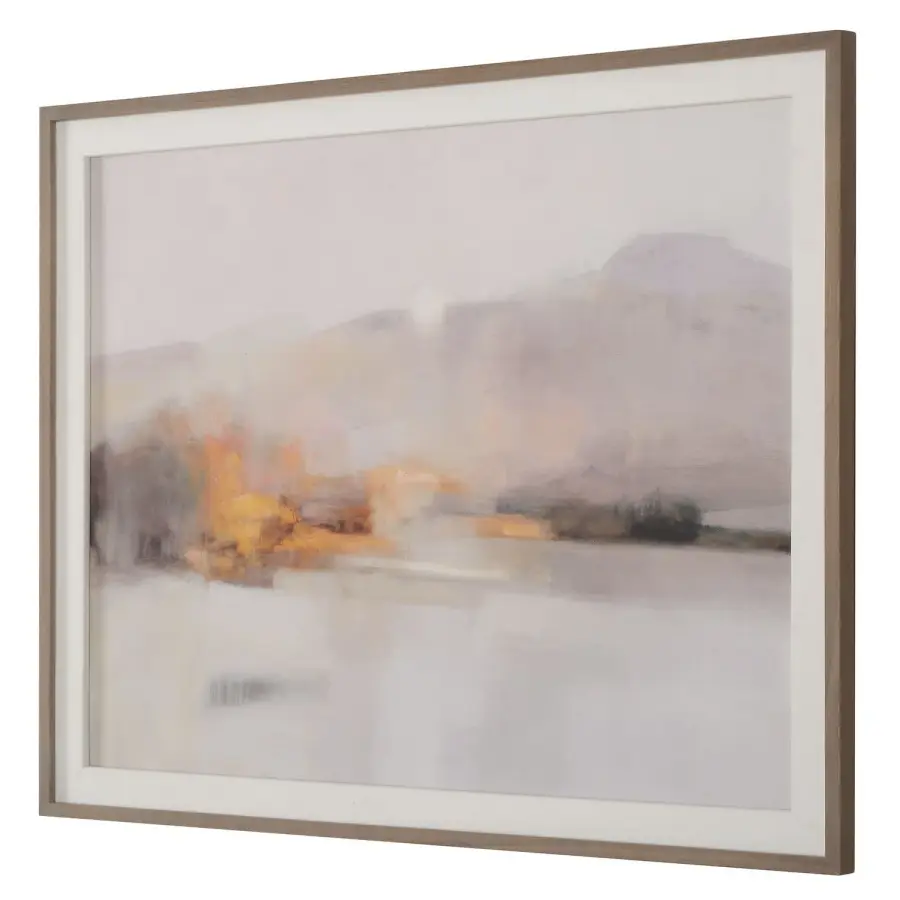Memory Of The West Framed Landscape Print in Pine Wood