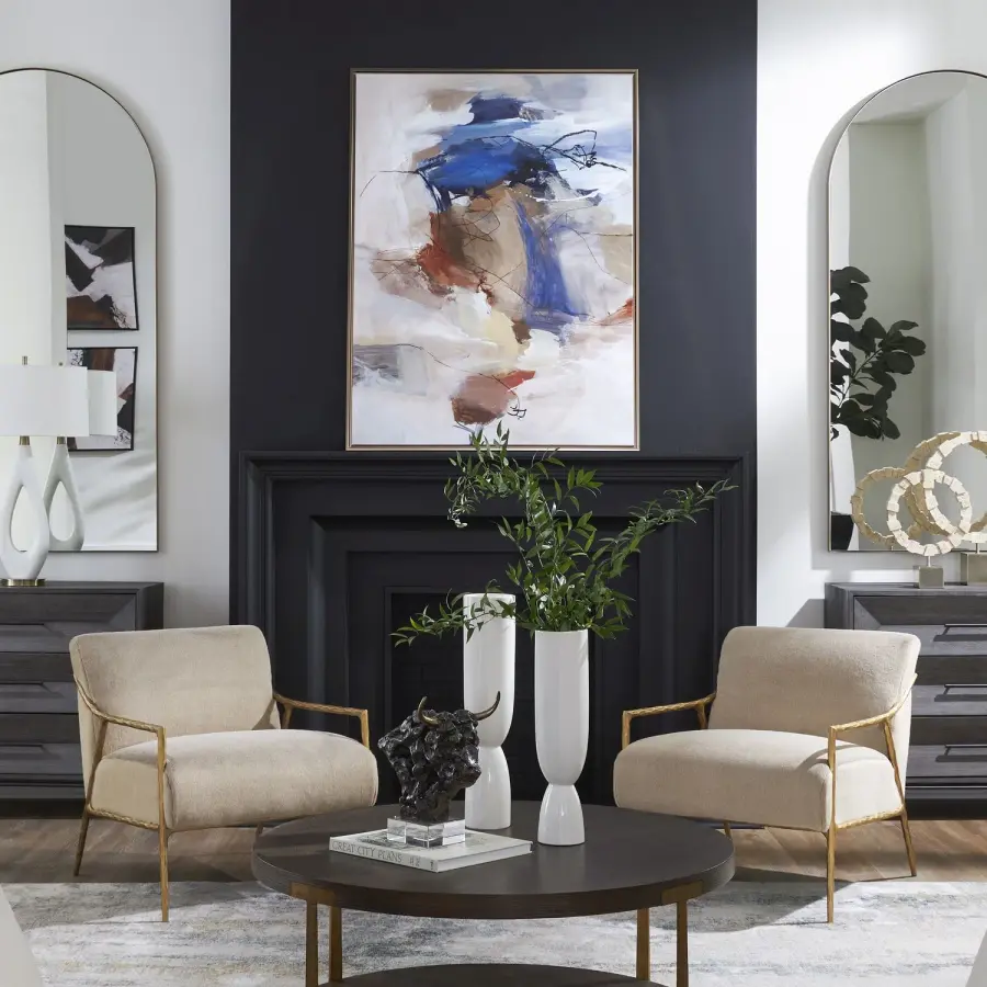 Subtle Nuances Framed Canvas Wall Art