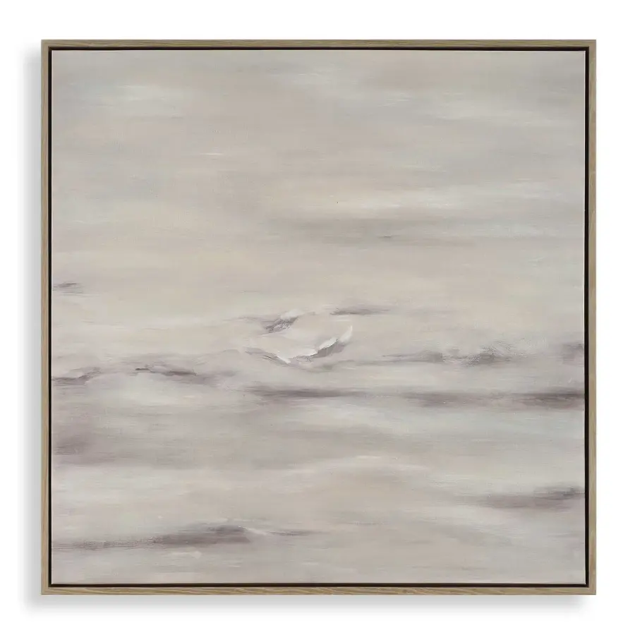 Trance Abstract Art in Light White