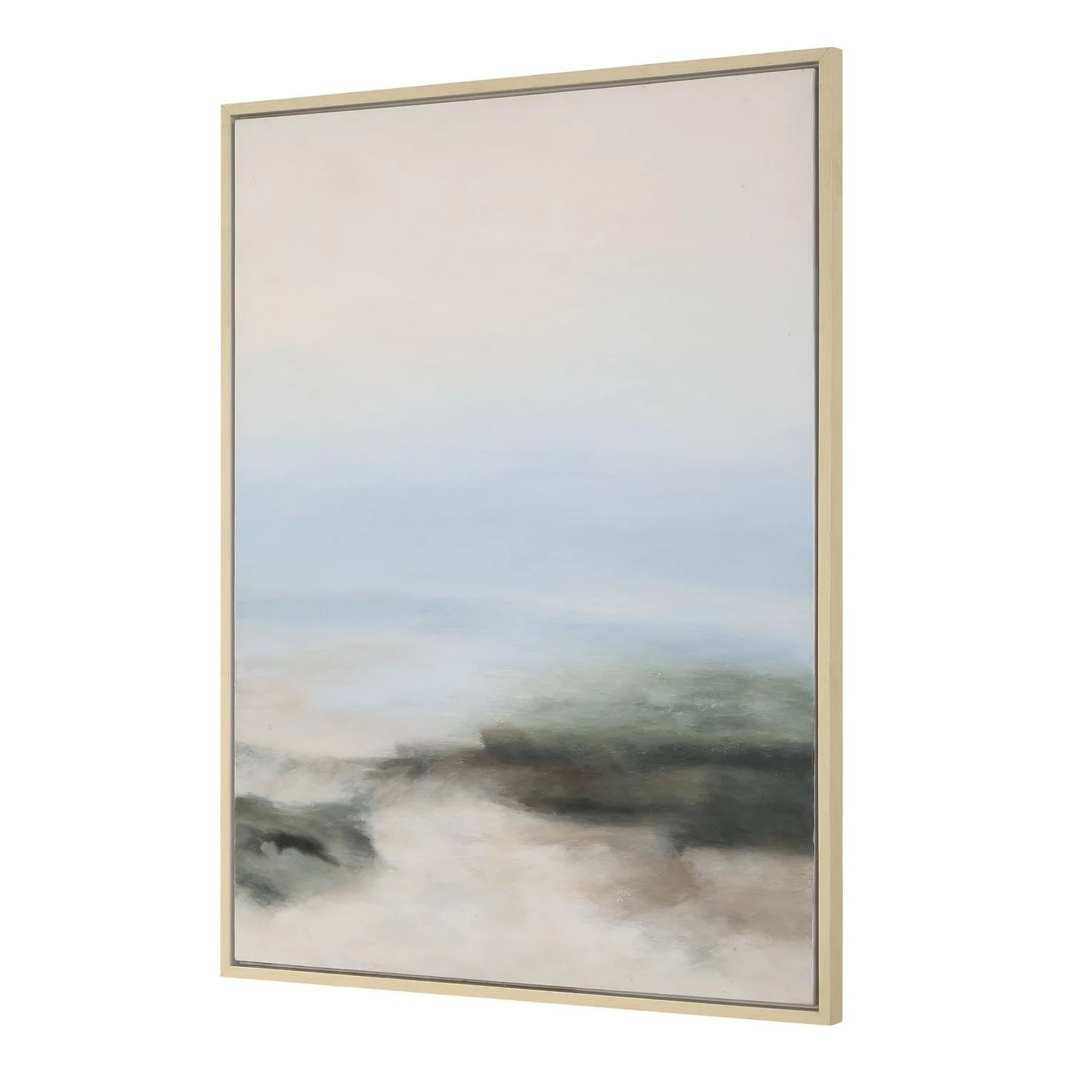Crossing Paths Landscape Painting in White