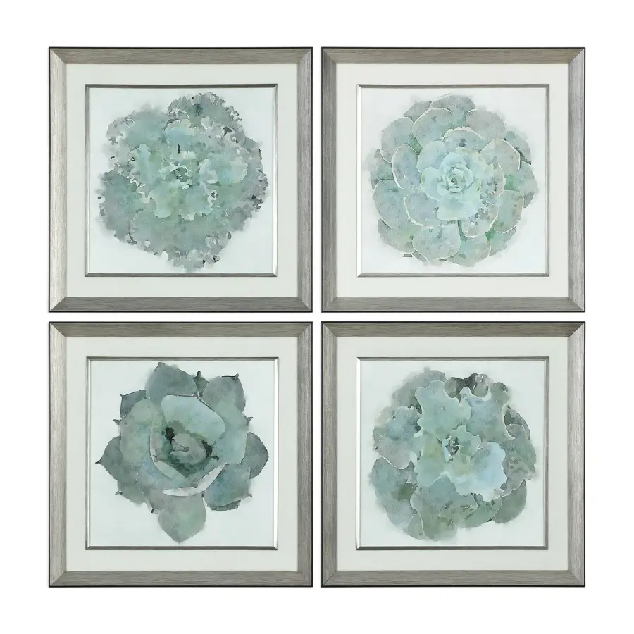 Natural Beauties Wall Art in Silver Leaf