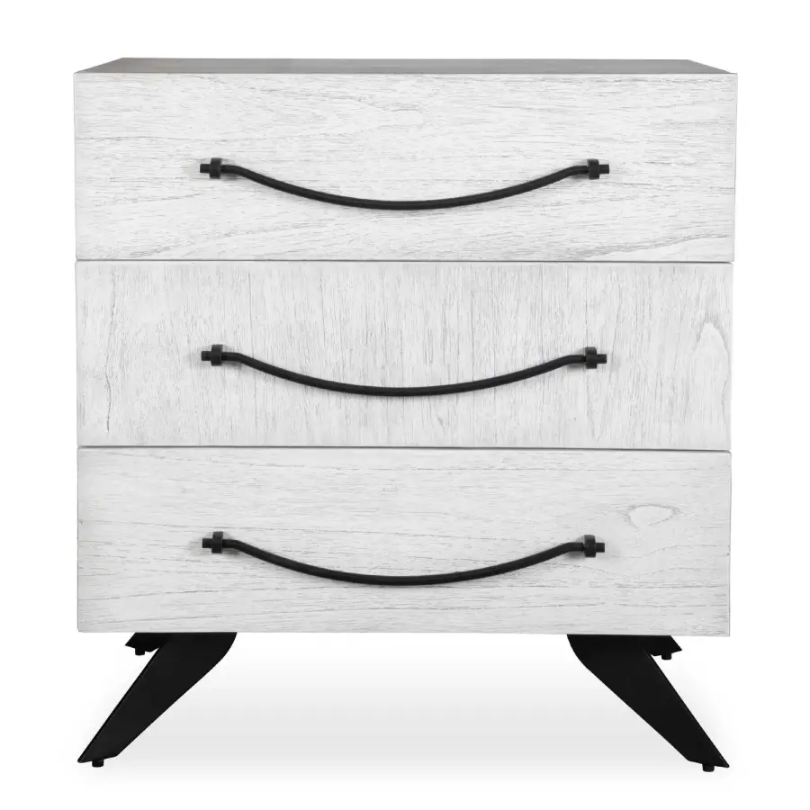 Vivi Three Drawer Chest in White