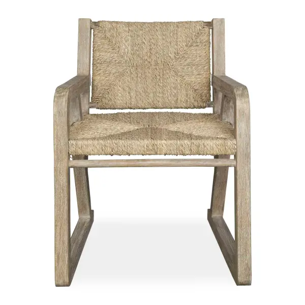 Modern Meets Coastal In The Chatham Dining Chair. Featuring A Natural Woven Seagrass Seat And Surrounded By A Curvilinear Mango Wood Frame Finished In Light Whitewash. Collection: Chatham Designer: Matthew Williams Finish: Mango Wood Width: 24.75" Height: 32.00" Length: 25.00" Weight: 22.15 lb Material: Wanggo Wood With Seagrass Weaving Country of Origin: Indonesia Safety Rating: Indoor Only
