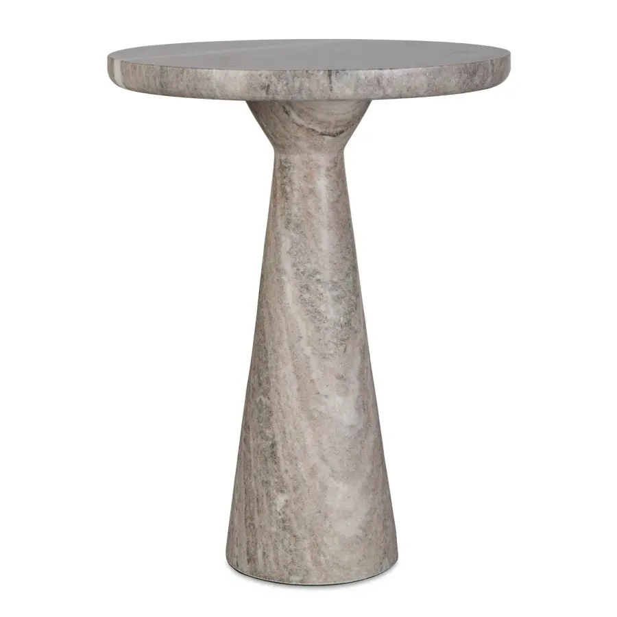 Stour Marble Accent Table in Neutral-Toned Finish