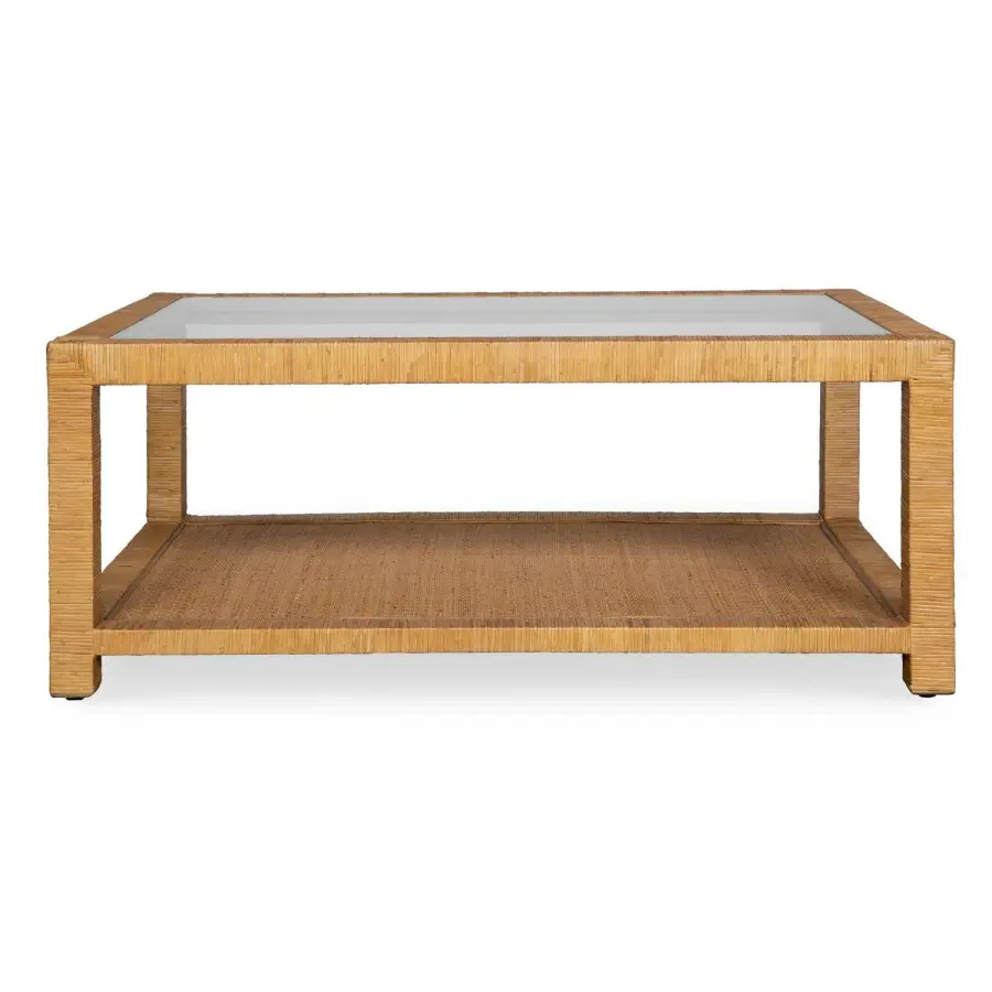 Kensing Coffee Table in Natural Rattan
