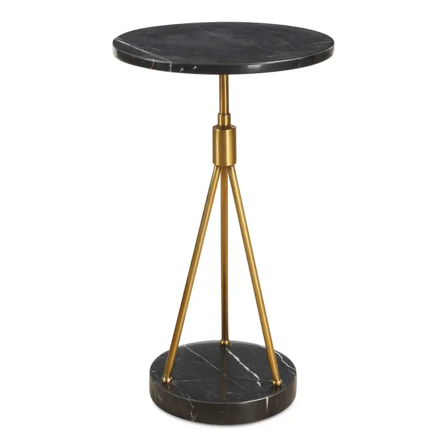 Rosston Accent Table in Brass