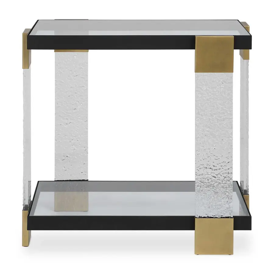 Bendena Side Table in Satin Black