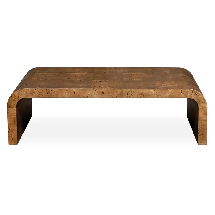 Carraway Coffee Table in Burl Veneer