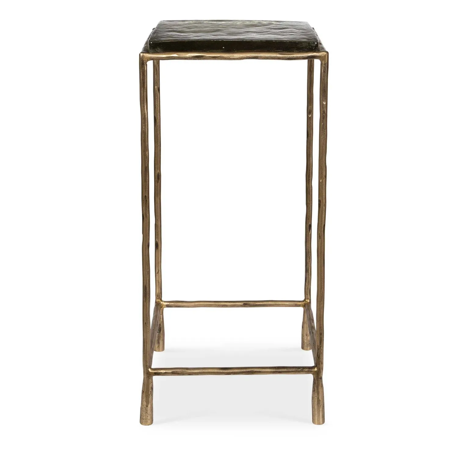 Ovard Accent Table in Antiqued Gold
