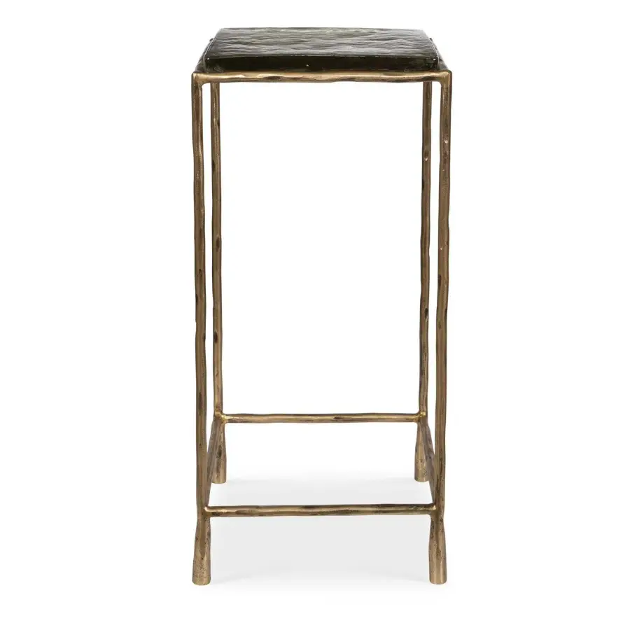Ovard Accent Table in Antiqued Gold