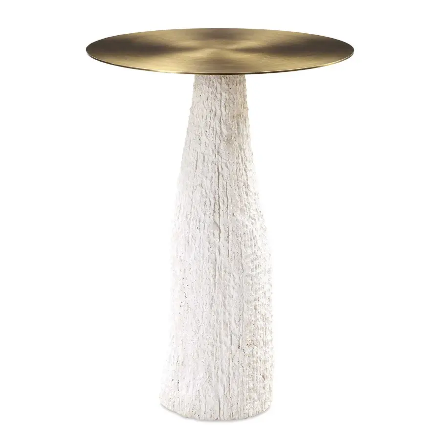 Hollen Accent Table in White