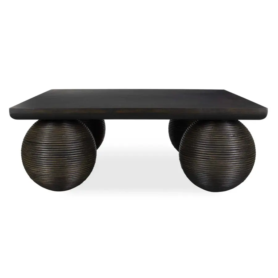 Kasson Coffee Table in Distressed Black