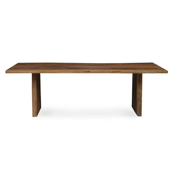 Expertly Handcrafted From Solid Suar Wood, This Dining Table Showcases A Stunning Finish That Accentuates The Rich, Intricate Grain Patterns Of The Wood. The Bold Live-edge Design Is Supported By Sturdy Suar Wood Legs, Ensuring Stability While Also Serving As A Centerpiece In Your Dining Room. Solid Wood Will Continue To Move With Temperature And Humidity Changes, Which Can Result In Cracks And Uneven Surfaces, Adding To Its Authenticity And Character. Collection: Glenmore Finish: Stunning Width: 96.00" Height: 30.00" Length: 47.00" Weight: 240.00 lb Material: Suar Wood And Metal Kd Country of Origin: Indonesia Safety Rating: Indoor Only