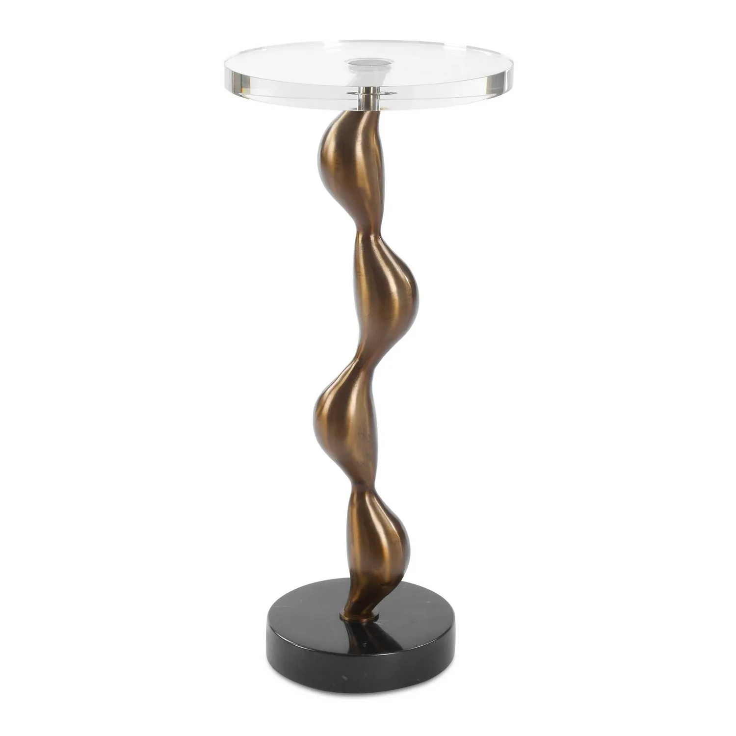 Remolino Drink Table in Warm Bronze