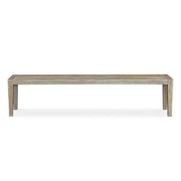 This Contemporary Farmhouse Bench, Crafted Entirely From Mahogany Features Clean Lines And A Refined Cerused Wheat Finish Showcasing Its Simplistic Modern Style. Solid Wood Will Continue To Move With Temperature And Humidity Changes, Which Can Result In Cracks And Uneven Surfaces, Adding To Its Authenticity And Character. Collection: Kirkham Designer: PIETRO MORUCCI Finish: Mahogany Features Width: 81.00" Height: 19.00" Length: 15.00" Weight: 45.00 lb Material: Mahogani Wood Country of Origin: Indonesia Safety Rating: Indoor/Outdoor