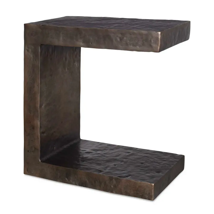 Uttermost Obra Side Table in Golden Dark Bronze