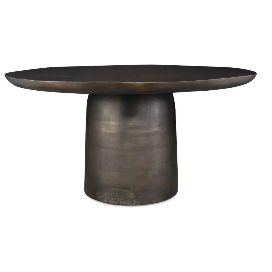 Madrone Dining Table in Golden Dark Bronze