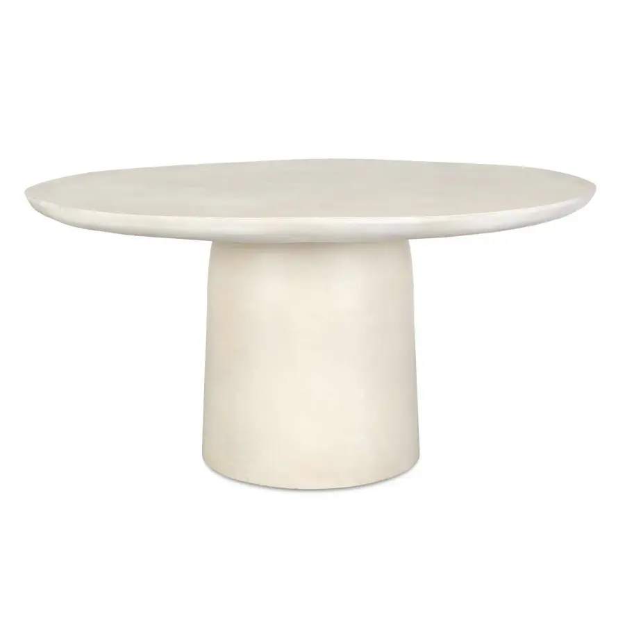 Madrone Dining Table in Warm White