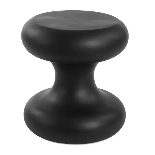 With Its Matte Black Finish And Unique Bubbled Hourglass Silhouette, This Man-made Stone Accent Table Offers A Sophisticated Blend Of Texture And Form. Suitable For Both Indoor And Outdoor Use. Collection: Robles Designer: David Frisch Finish: Matte Black Width: 16.00" Height: 18.00" Length: 16.00" Weight: 18.30 lb Material: Rice-Stone Resin Country of Origin: China Safety Rating: Indoor/Outdoor