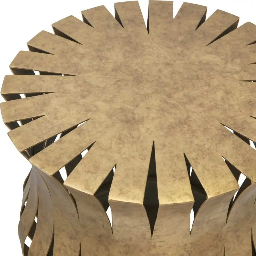 Arida Accent Table in Aged Gold
