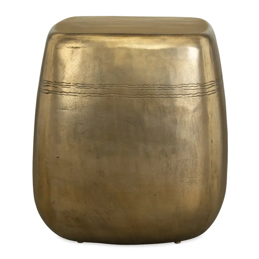 Saguaro Side Table in Aged Brass
