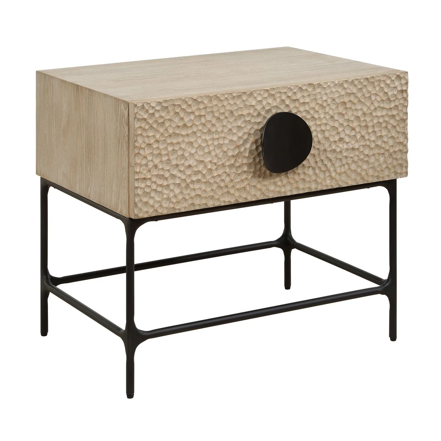 Lunar Side Table in Solid Black