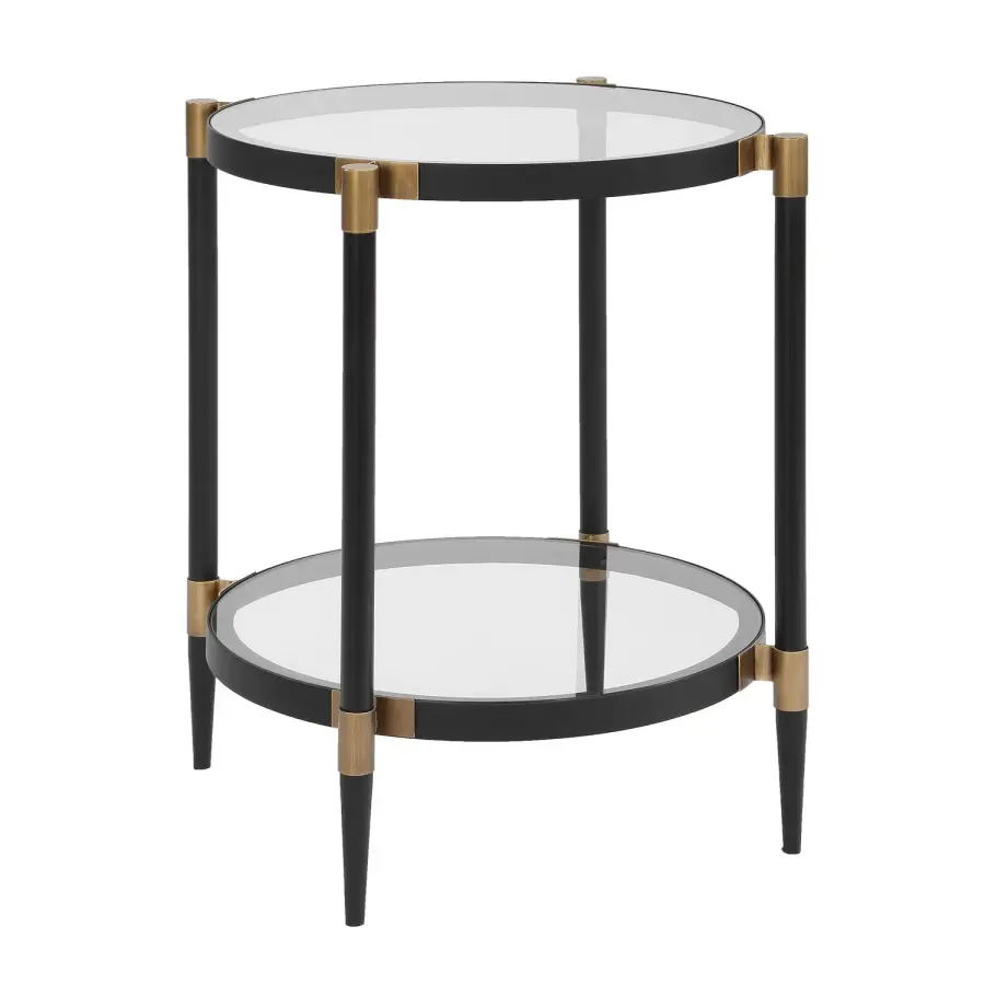 Chadid Side Table in Black Iron