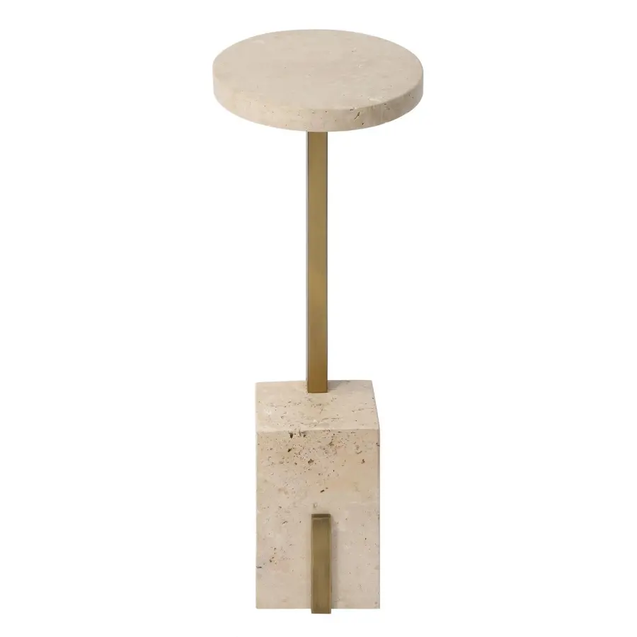 Feranno Accent Table in Brass