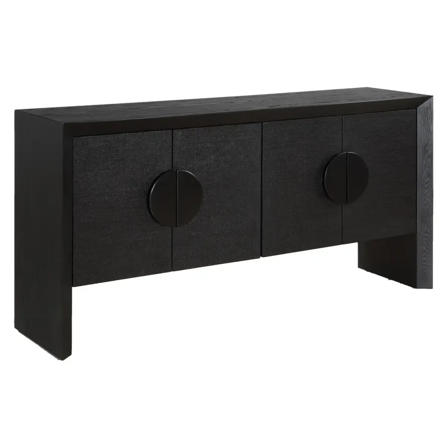 Williams 4-Door Cabinet in Black