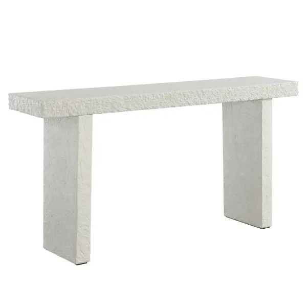 This Console Table Is Crafted From Glass Reinforced Concrete In A Beautiful Limestone Textured Finish. This Reinforced Composite Creates Both A Durable And Lightweight Outdoor Material. Suitable For Both Indoor And Outdoor Use. Collection: Hagan Designer: STORY WOOLSON Finish: Limestone Width: 60.00" Height: 30.00" Length: 14.00" Weight: 81.60 lb Material: GRC- Glass Fibre Reinforced Concrete Country of Origin: Vietnam Safety Rating: Indoor/Outdoor