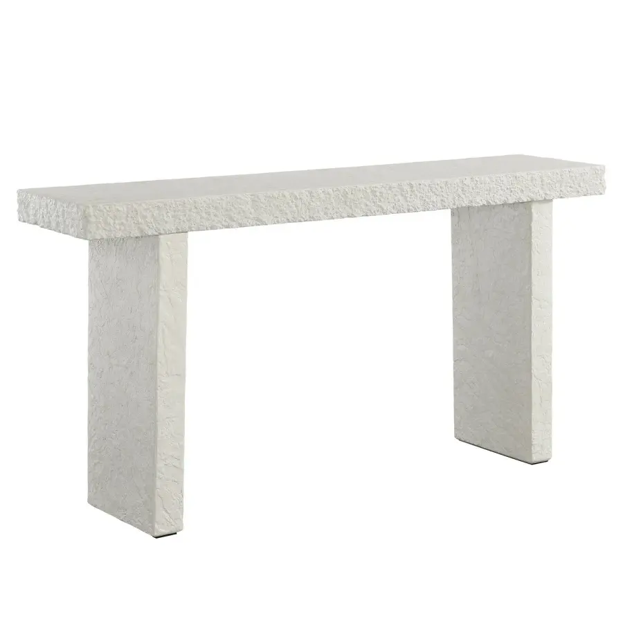 Hagan Console Table in Limestone