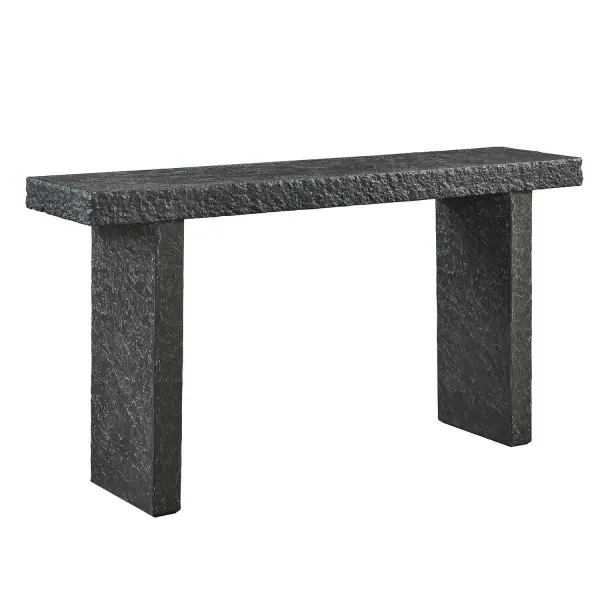 This Console Table Is Crafted From Glass Reinforced Concrete In A Beautiful Natural Slate Textured Finish. This Reinforced Composite Creates Both A Durable And Lightweight Outdoor Material. Suitable For Both Indoor And Outdoor Use. Collection: Hagan Designer: STORY WOOLSON Finish: Natural Slate Width: 60.00" Height: 30.00" Length: 14.00" Weight: 81.60 lb Material: GRC- Glass Fibre Reinforced Concrete Country of Origin: Vietnam Safety Rating: Indoor/Outdoor