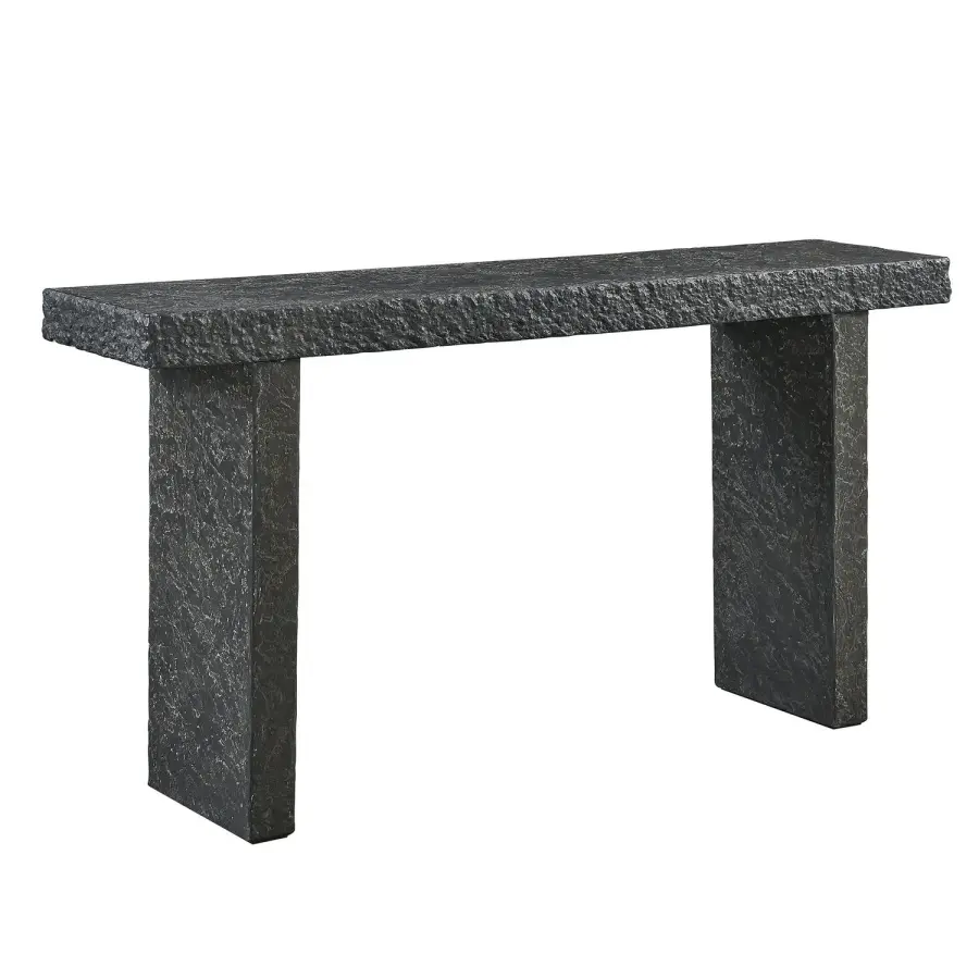 Hagan Console Table in Natural Slate