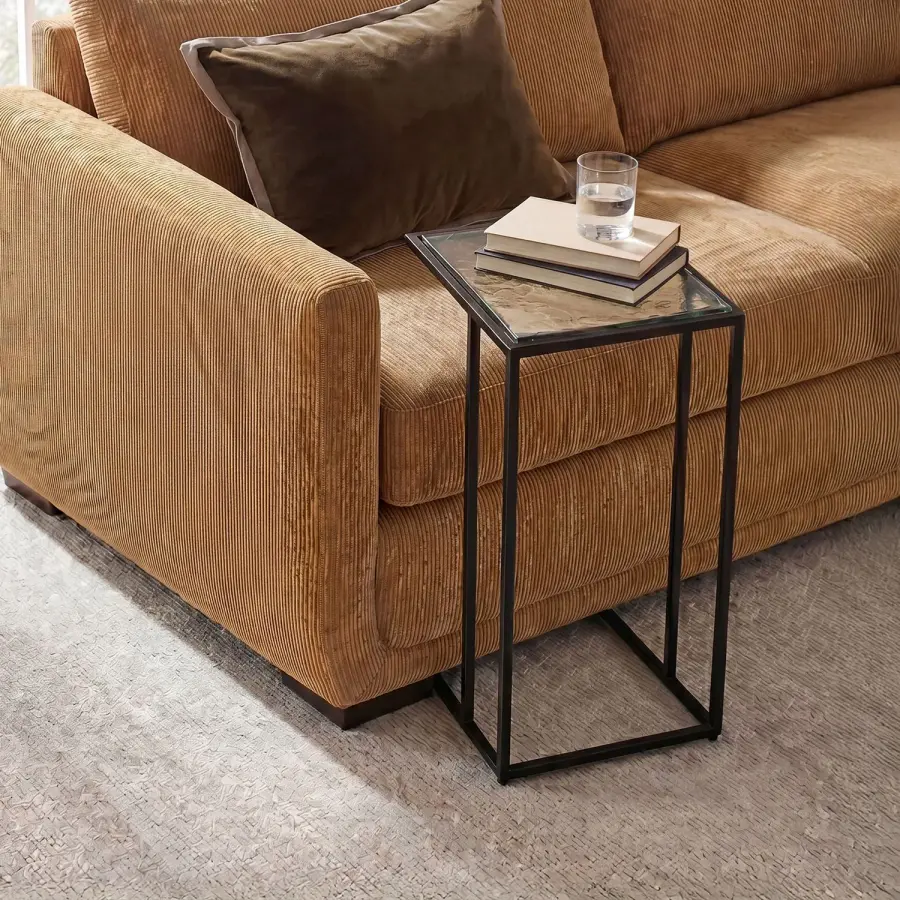 Mateo Accent Table in Black Iron