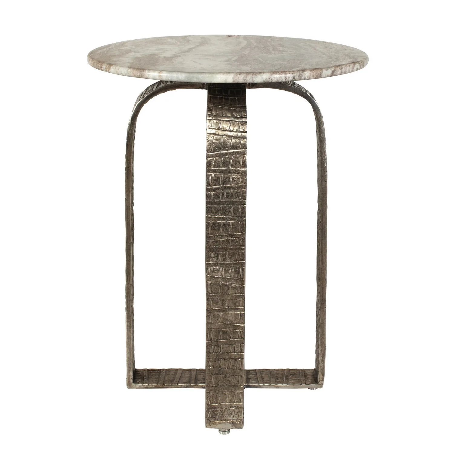 Warner Side Table in Antiqued Champagne