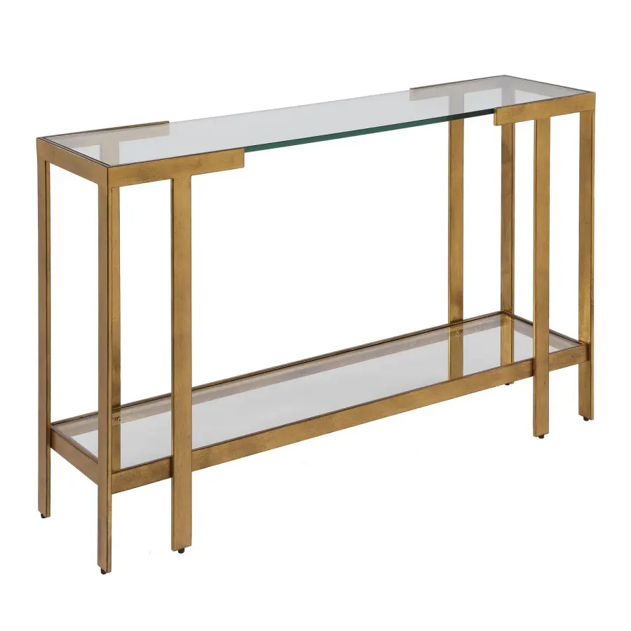 Kendrick Console Table in Gold Leaf