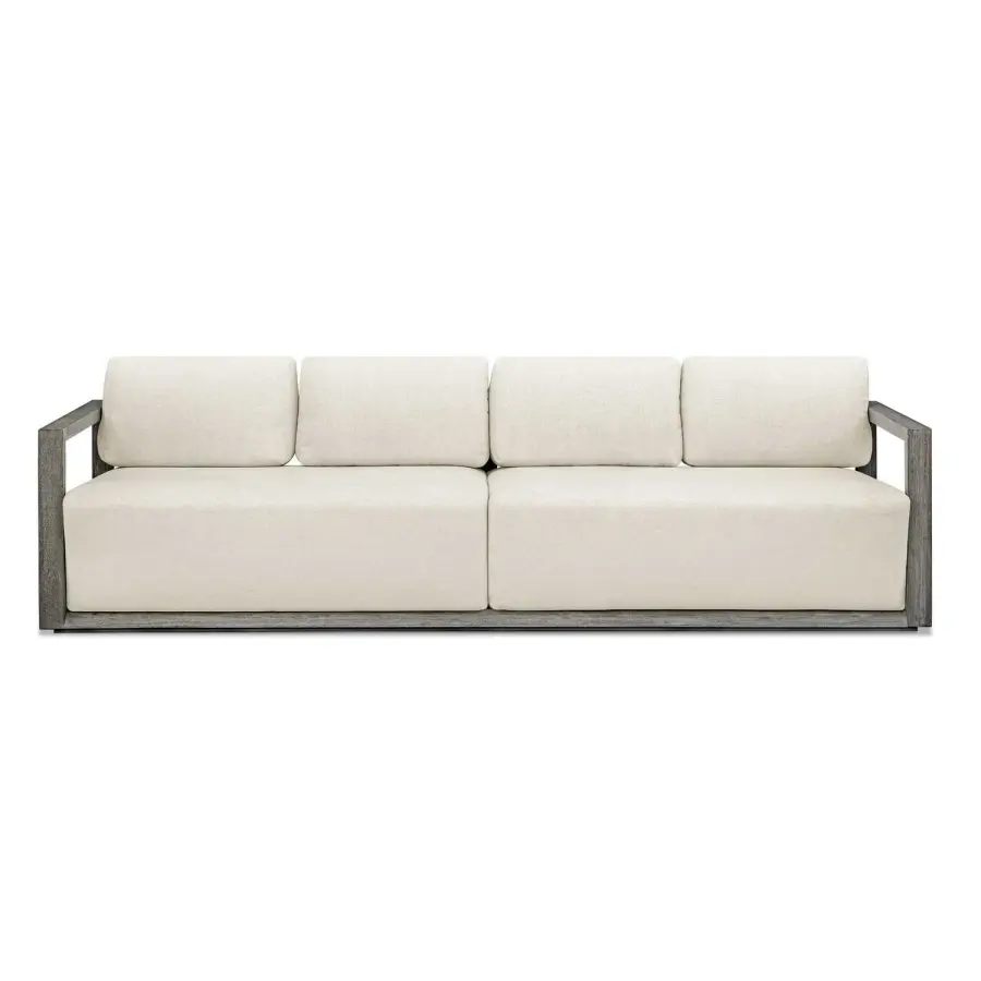 Remsen Outdoor Sofa in Weathered Gray