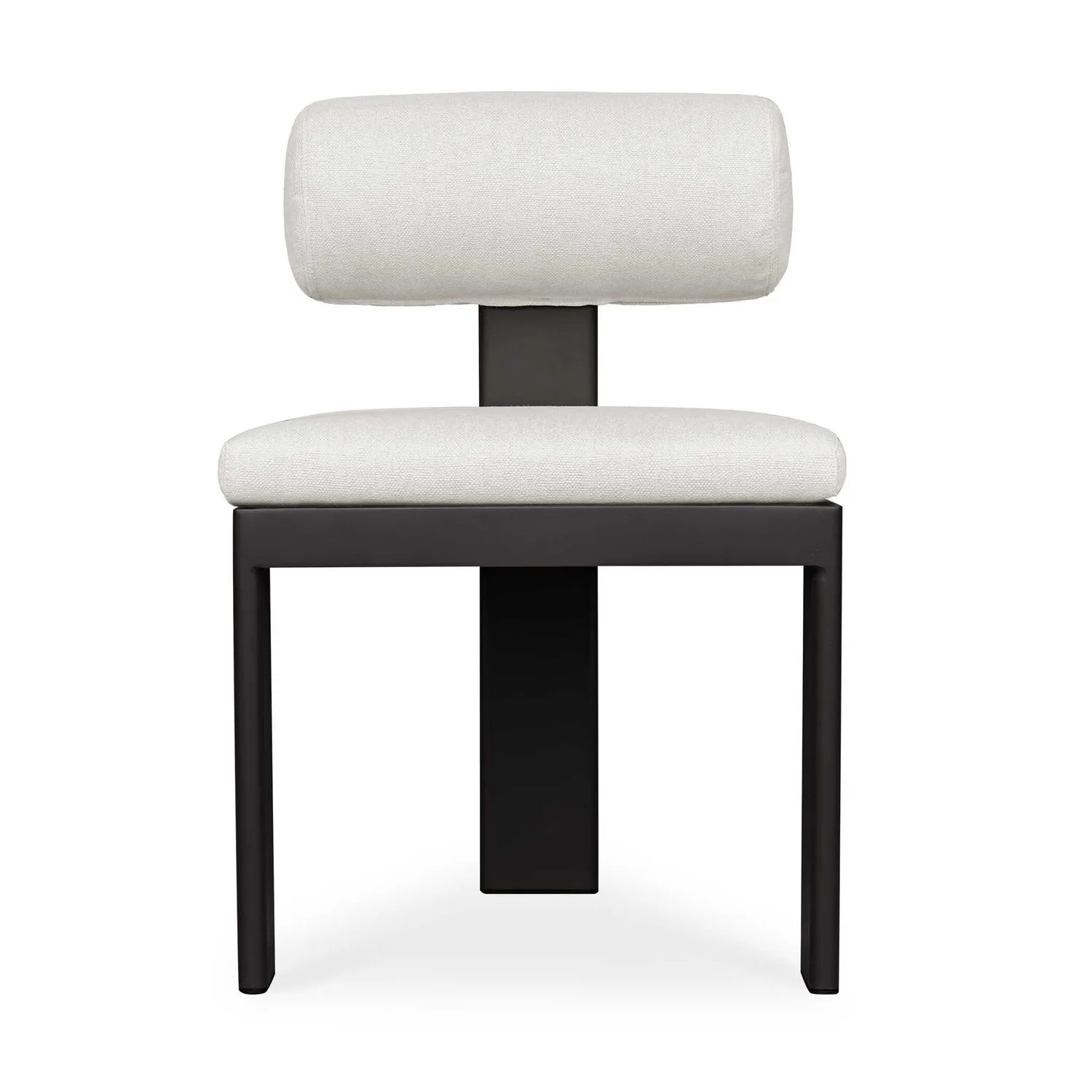 Bolster Back Dining Chair in Black