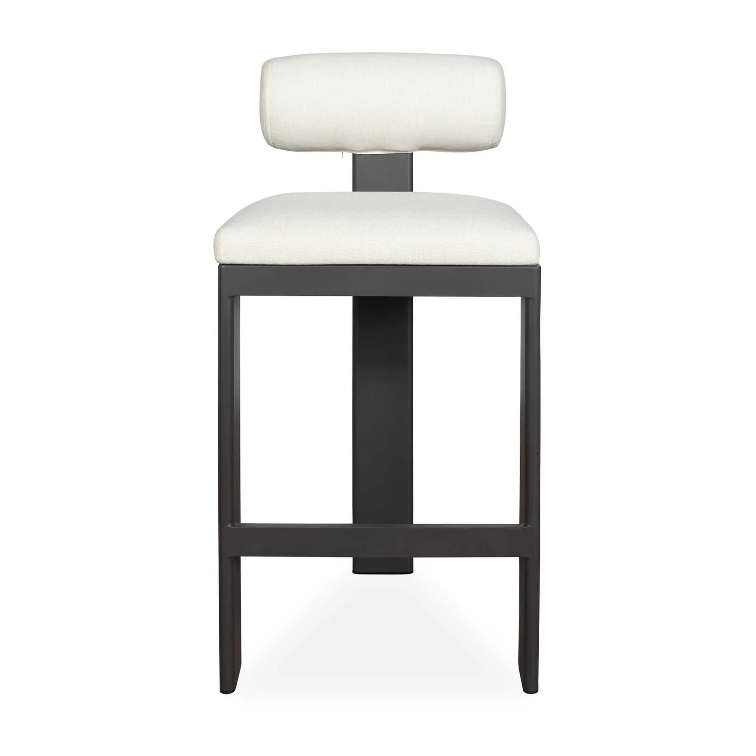 Bolster Back Bar Stool in Black