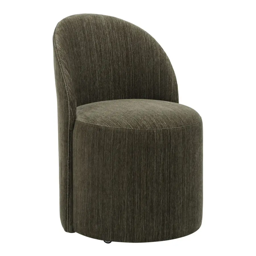 Roll With It Dining Chair in Textured Chenille - Herb