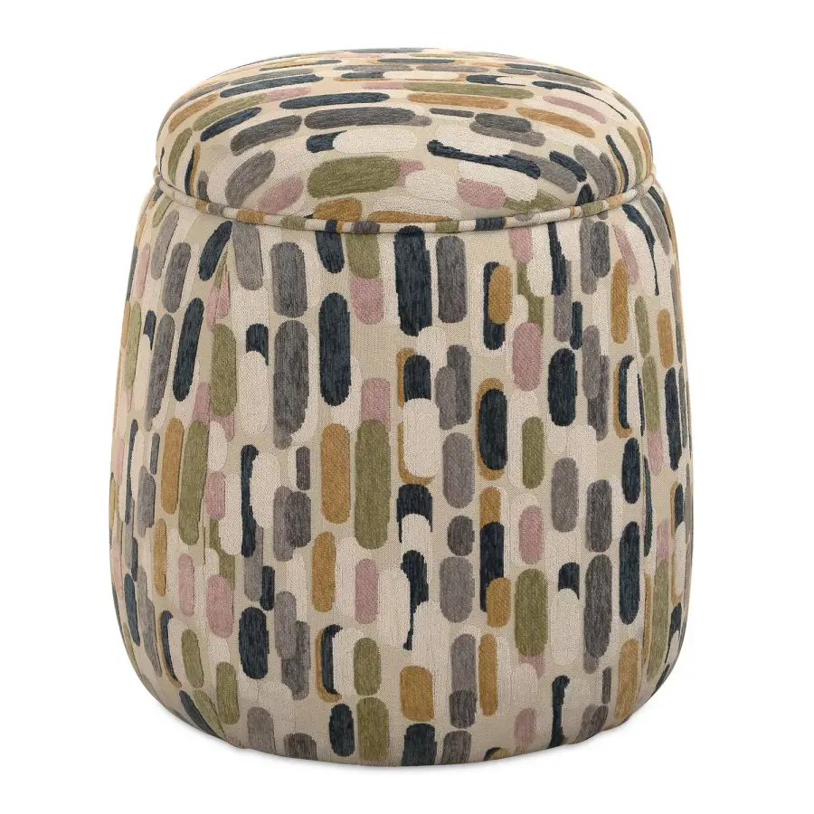 Arem Ottoman in Blush, White, Olive, Mustard, Graphite
