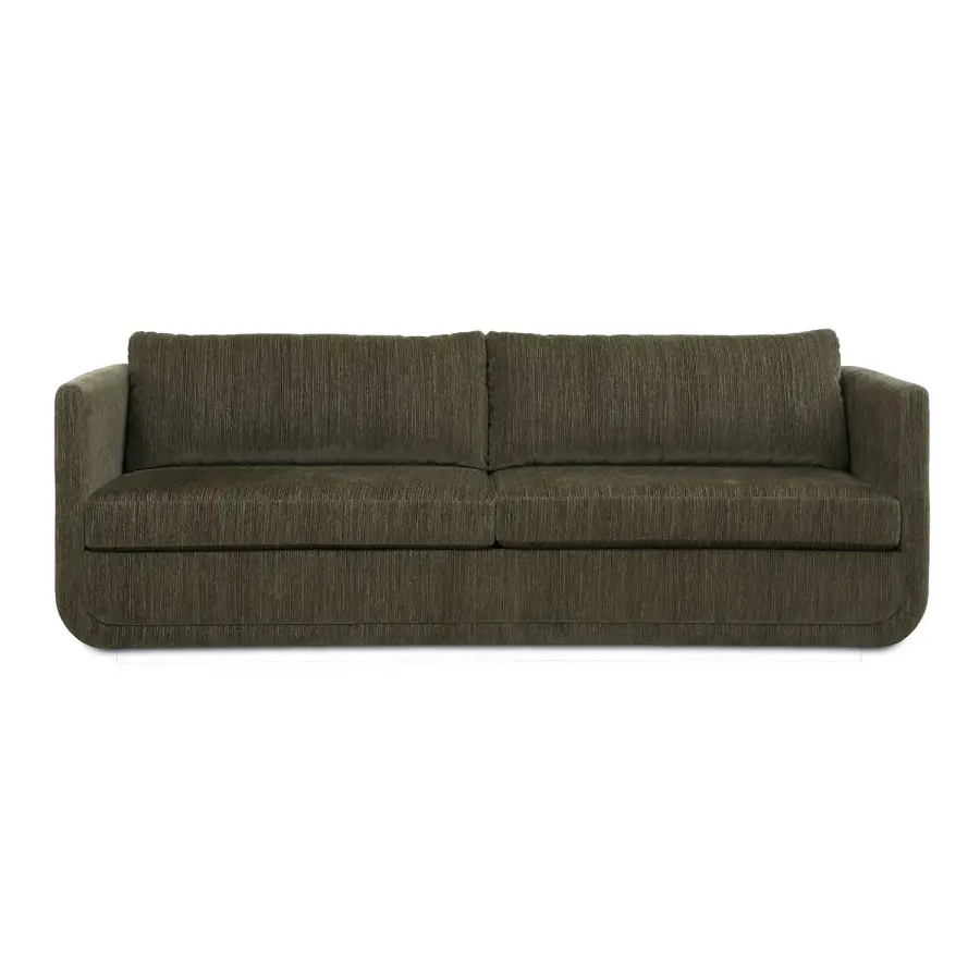 Uttermost Abound Sofa in Textured Chenille - Herb